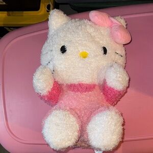 Cute White and Pink Plush Toy